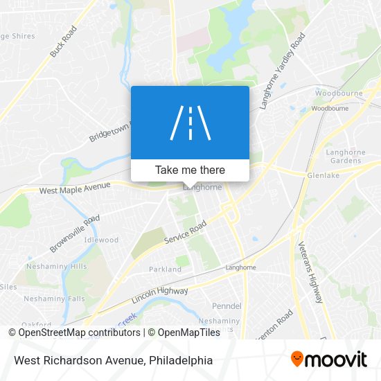West Richardson Avenue map
