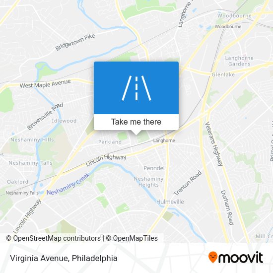 Virginia Avenue map