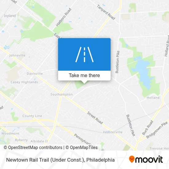 Newtown Rail Trail (Under Const.) map