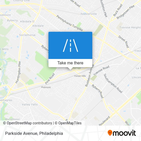 Parkside Avenue map