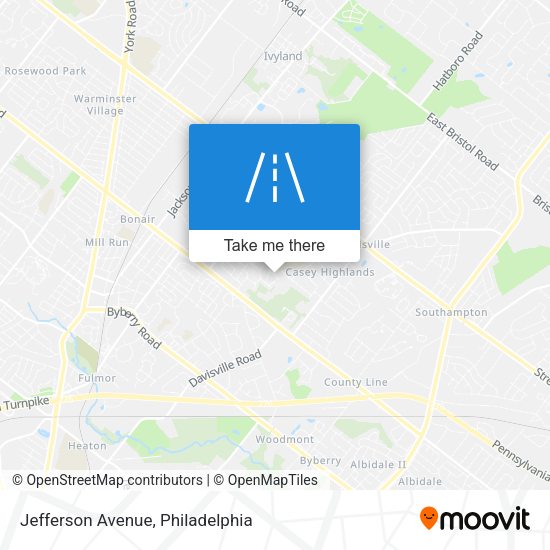 Jefferson Avenue map