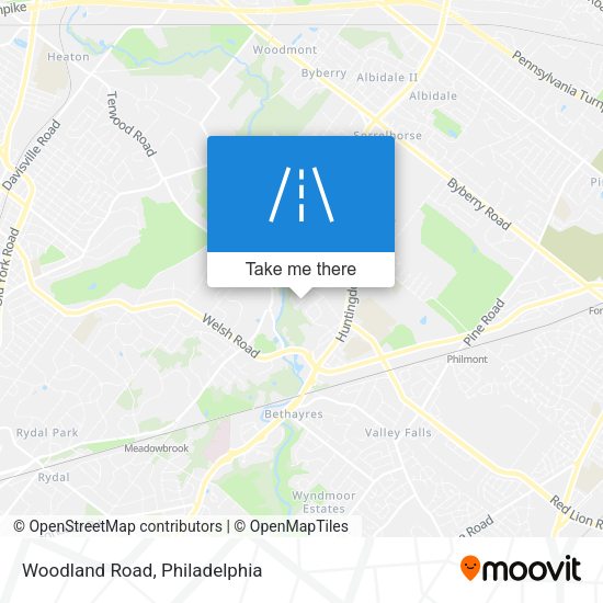 Mapa de Woodland Road