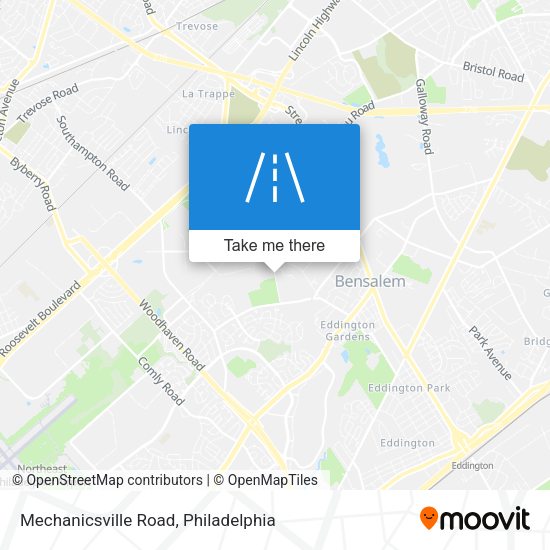 Mechanicsville Road map