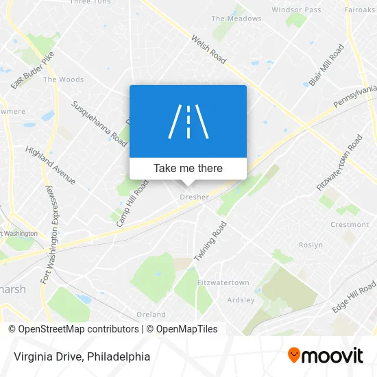 Virginia Drive map