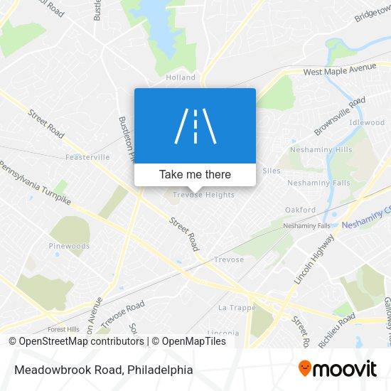 Meadowbrook Road map