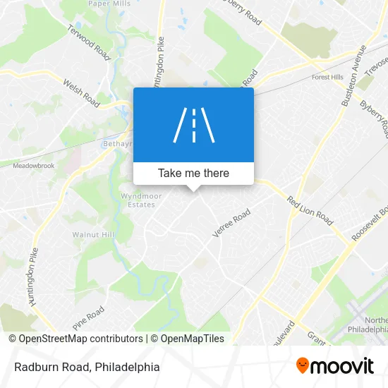 Radburn Road map