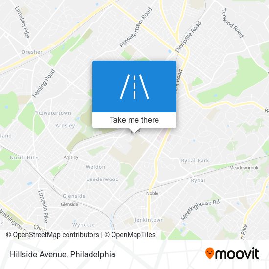 Hillside Avenue map
