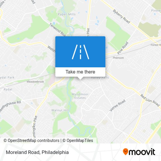 Mapa de Moreland Road