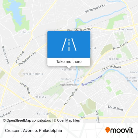 Crescent Avenue map