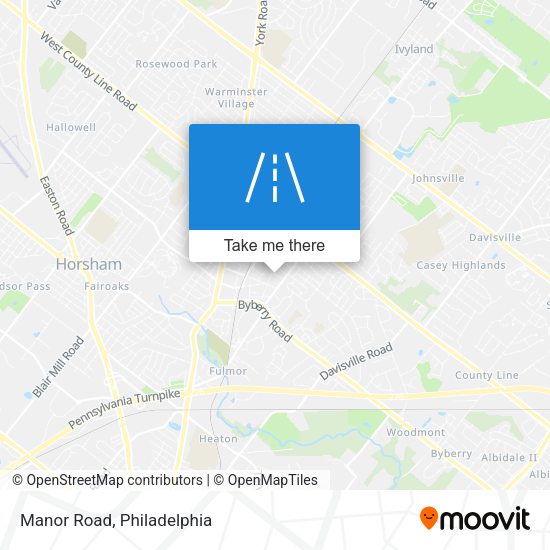Mapa de Manor Road