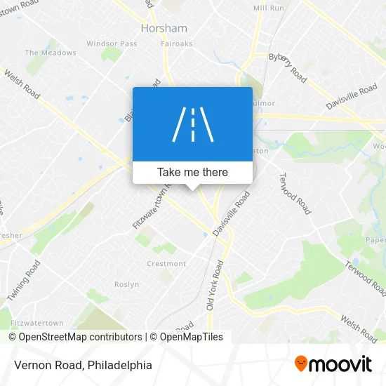 Vernon Road map