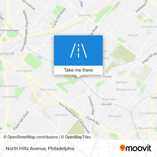 Mapa de North Hills Avenue