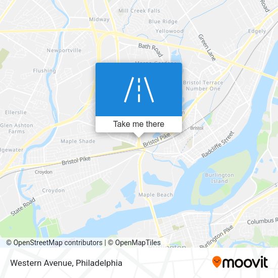 Western Avenue map