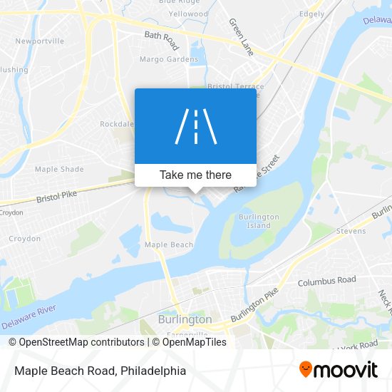 Maple Beach Road map