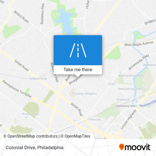 Colonial Drive map
