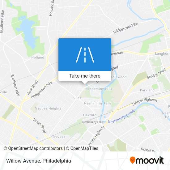 Mapa de Willow Avenue