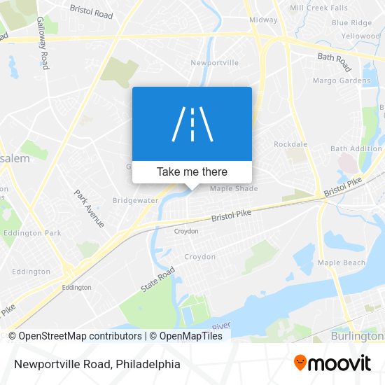Newportville Road map