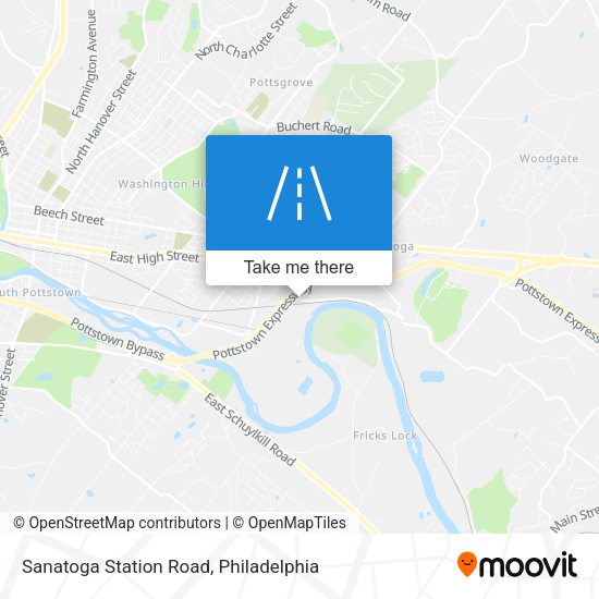 Sanatoga Station Road map