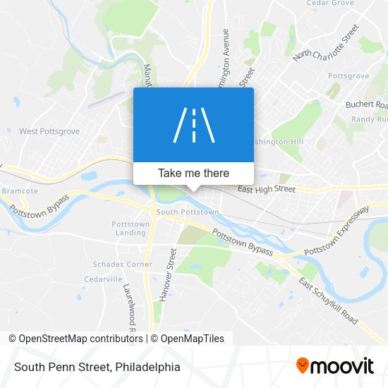 South Penn Street map