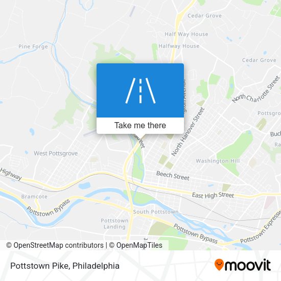 Mapa de Pottstown Pike