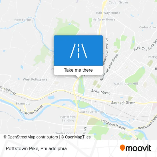 Pottstown Pike map