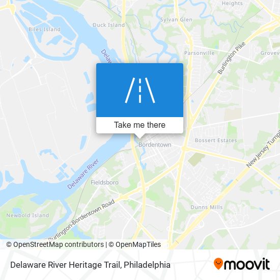 Delaware River Heritage Trail map