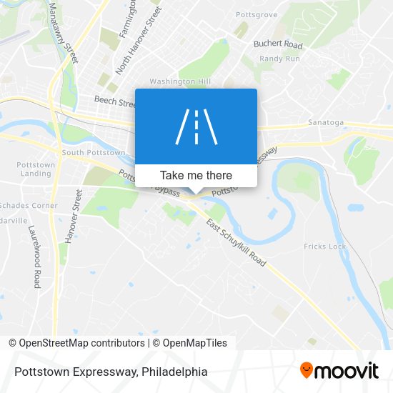 Pottstown Expressway map