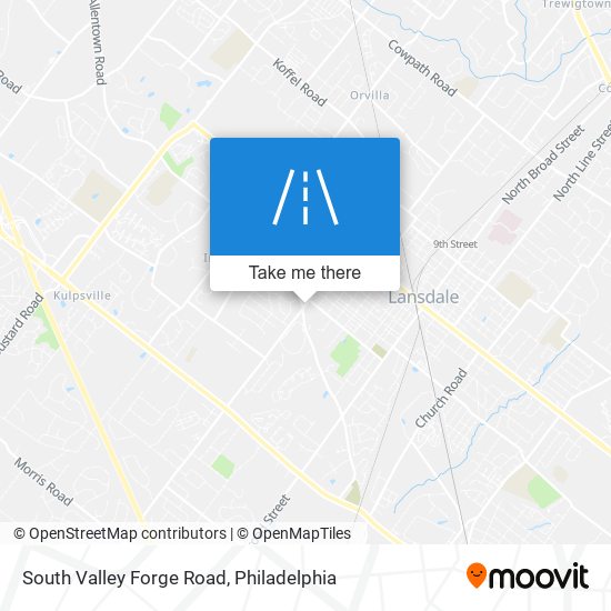 Mapa de South Valley Forge Road