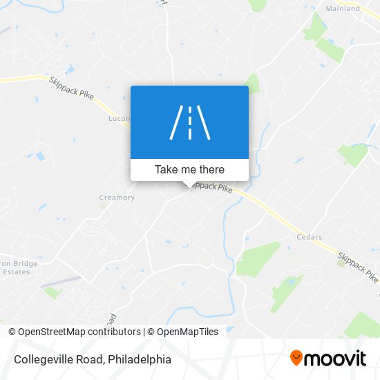 Collegeville Road map