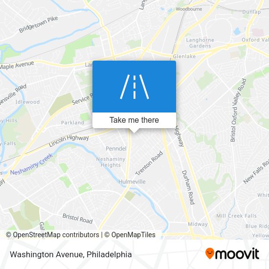 Washington Avenue map
