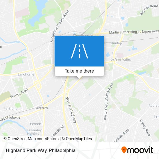 Mapa de Highland Park Way