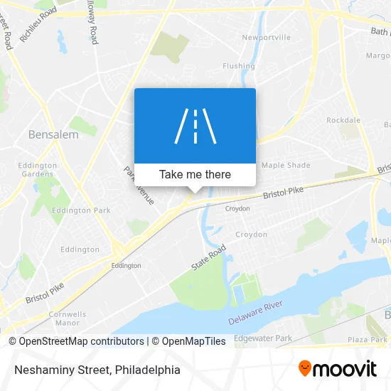 Neshaminy Street map