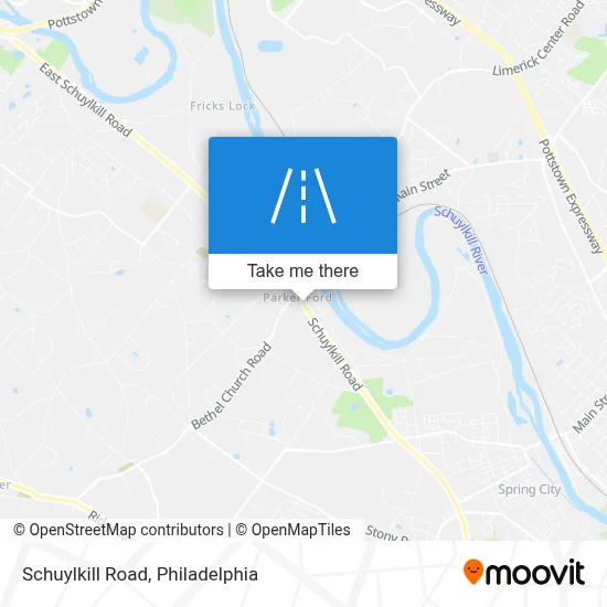 Schuylkill Road map