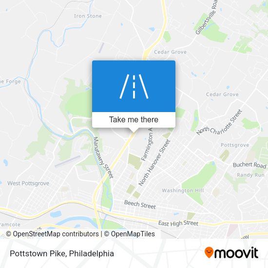 Pottstown Pike map