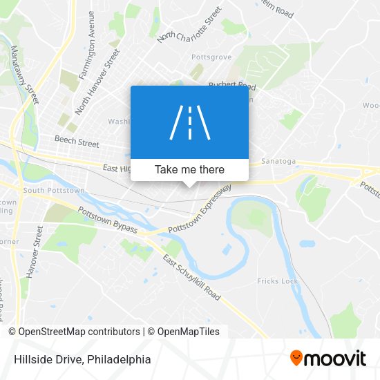 Hillside Drive map