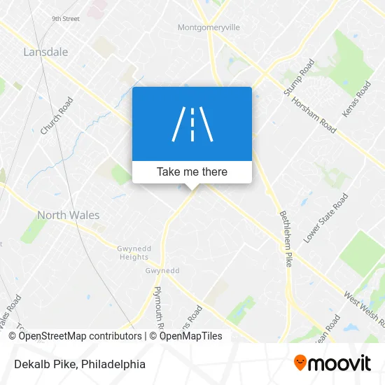 Dekalb Pike map