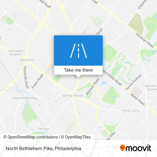 North Bethlehem Pike map