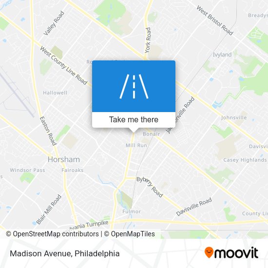 Madison Avenue map