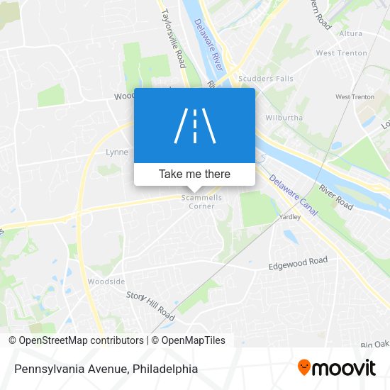 Mapa de Pennsylvania Avenue