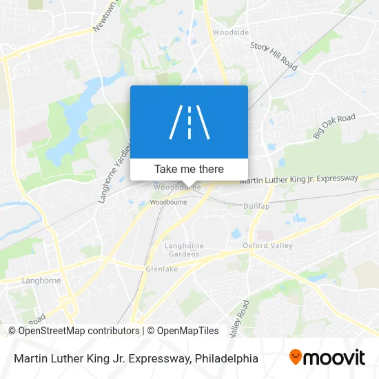 Martin Luther King Jr. Expressway map