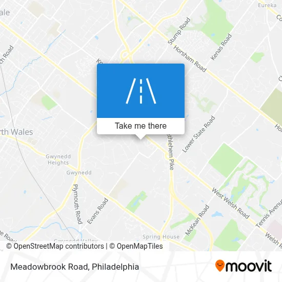 Meadowbrook Road map