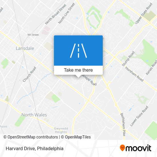 Harvard Drive map