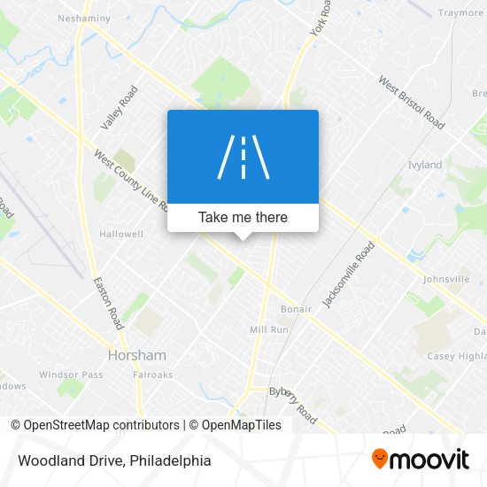 Woodland Drive map
