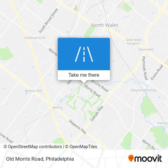 Old Morris Road map