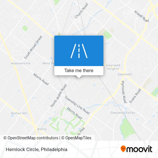 Mapa de Hemlock Circle