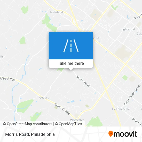 Morris Road map