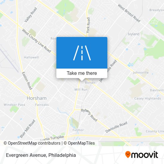 Mapa de Evergreen Avenue