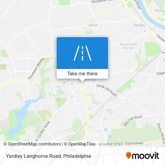 Yardley Langhorne Road map