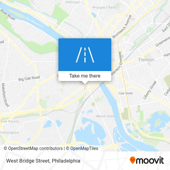 West Bridge Street map