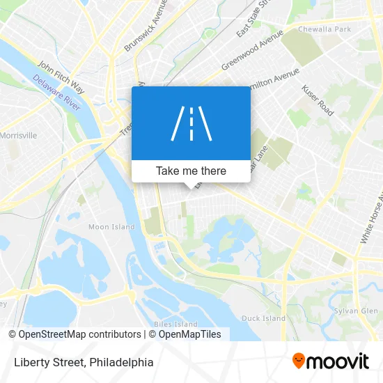 Liberty Street map
